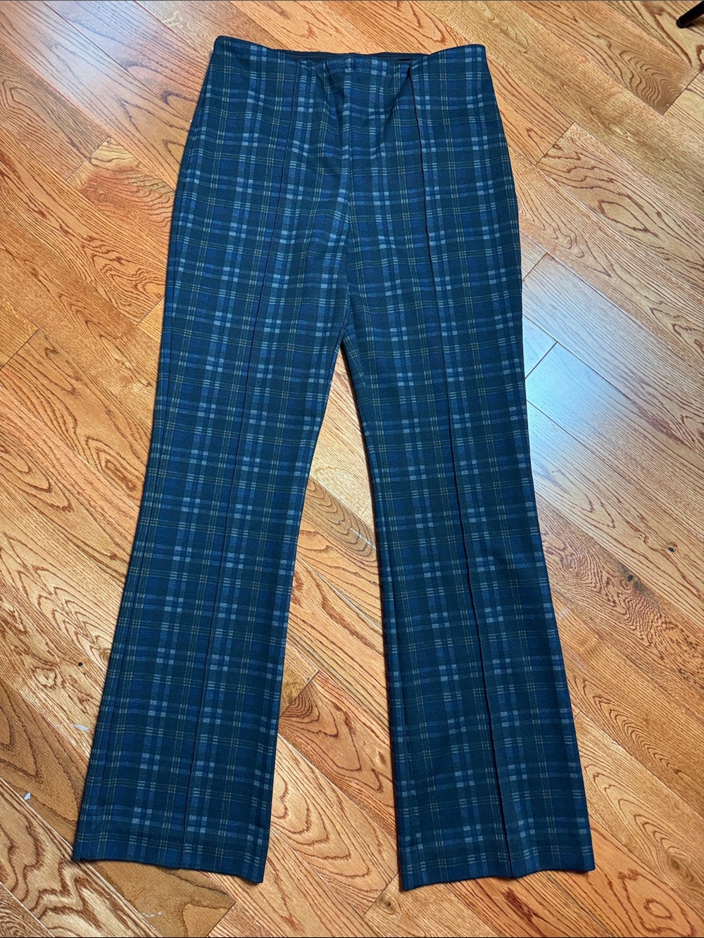 Lysse Blue, Gray, and Black Plaid  Trousers